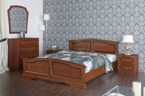 ЕЛЕНА Кровать из массива (Орех) в Агрызе - agryz.ok-mebel.com | фото