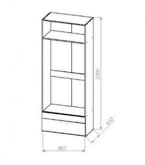 ГЕОМЕТРИЯ ГМТ.04 шкаф в Агрызе - agryz.ok-mebel.com | фото 2