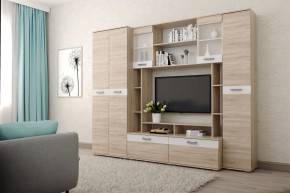 Гостиная Белла (Дуб Сонома/Белый глянец) в Агрызе - agryz.ok-mebel.com | фото