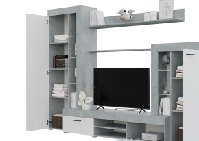 Гостиная Дельта (Бетон/Белый) в Агрызе - agryz.ok-mebel.com | фото 2