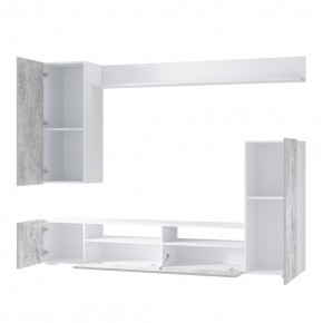 Гостиная Диаманд (белый/цемент светлый) в Агрызе - agryz.ok-mebel.com | фото 3