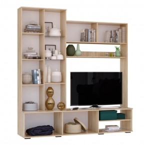 Гостиная Флай (ЦС-01/ШК-04) дуб сонома/белый в Агрызе - agryz.ok-mebel.com | фото 5