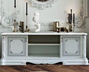 Гостиная Грация (комплект) белый/серебро в Агрызе - agryz.ok-mebel.com | фото 2