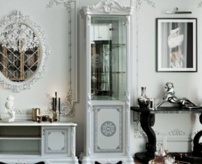 Гостиная Грация (комплект) белый/серебро в Агрызе - agryz.ok-mebel.com | фото 3