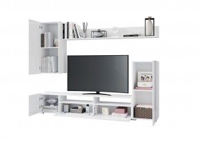 Гостиная Лира МДФ (Белый/Белый глянец) в Агрызе - agryz.ok-mebel.com | фото 2