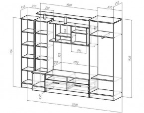 ОСКАР Гостиная (Венге/Анкор светлый) в Агрызе - agryz.ok-mebel.com | фото 2