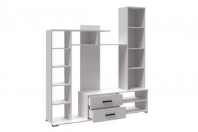 Гостиная Сидней-1 (Центральная секция) ЛДСП Белый в Агрызе - agryz.ok-mebel.com | фото 2