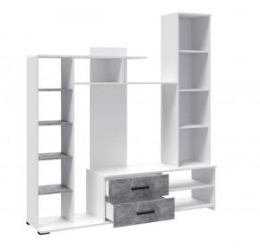 Гостиная Сидней-1 ЛДСП Белый/Ателье светлое в Агрызе - agryz.ok-mebel.com | фото 4
