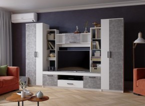 Гостиная СИДНЕЙ-2 ЛДСП Белый /ЛДСП Ателье светлое в Агрызе - agryz.ok-mebel.com | фото