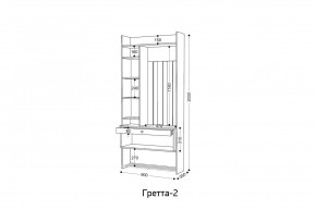 ГРЕТТА Прихожая (дуб сонома/ясень черный) в Агрызе - agryz.ok-mebel.com | фото 5