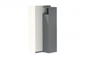 Клео ШКУ  Шкаф угловой 2дв (ЛДСП графит-миндаль) в Агрызе - agryz.ok-mebel.com | фото