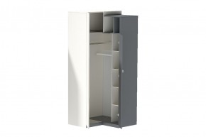 Клео ШКУ  Шкаф угловой 2дв (ЛДСП графит-миндаль) в Агрызе - agryz.ok-mebel.com | фото 2