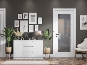 Комод 2-ств. с 3 ящиками "Бьянко" (Белый лофт) в Агрызе - agryz.ok-mebel.com | фото 2