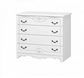 ЛОТОС Комод 4 ящика белый лак в Агрызе - agryz.ok-mebel.com | фото