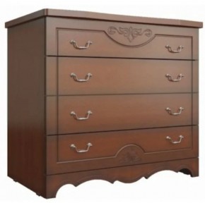 ЛОТОС Комод 4 ящика орех лак в Агрызе - agryz.ok-mebel.com | фото