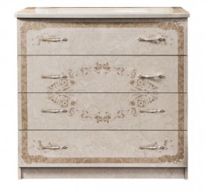 Комод 4 ящика с Зеркалом ППУ (крем) коллекция Патрисия в Агрызе - agryz.ok-mebel.com | фото 3
