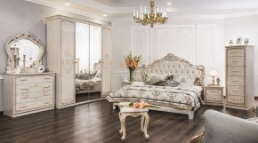 Комод 4 ящика с Зеркалом ППУ (крем) коллекция Патрисия в Агрызе - agryz.ok-mebel.com | фото 5