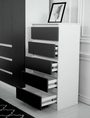 Комод 600 Парус (Белый/Графит) в Агрызе - agryz.ok-mebel.com | фото 2