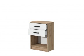 Комод Эконом (Дуб крафт золотой/Белый текстурный) в Агрызе - agryz.ok-mebel.com | фото 2