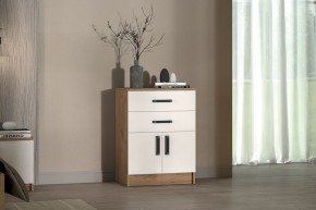 Комод Эконом (Дуб крафт золотой/Белый текстурный) в Агрызе - agryz.ok-mebel.com | фото 3