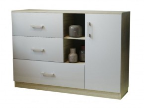 Комод К-3.1 (Дуб сонома/Белый жемчуг) в Агрызе - agryz.ok-mebel.com | фото