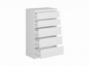 Комод КАСТОР с пятью ящиками, цвет белый в Агрызе - agryz.ok-mebel.com | фото 2