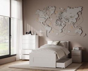 Комод КАСТОР с пятью ящиками, цвет белый в Агрызе - agryz.ok-mebel.com | фото 3