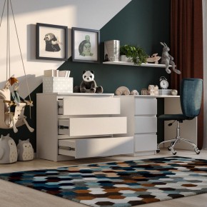 Комод МАЛЬТА с тремя выдвижными ящиками, цвет белый в Агрызе - agryz.ok-mebel.com | фото 4