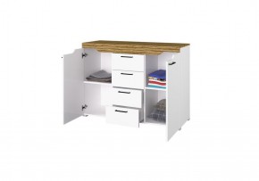 Комод Милана (Белый/Сосна Гранд) в Агрызе - agryz.ok-mebel.com | фото 2