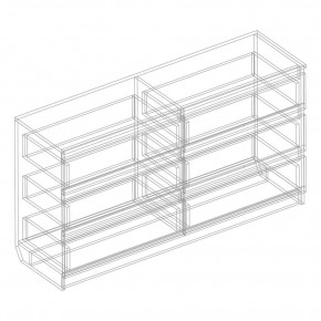 Комод с 6 ящиками 1200 "Бьянко" (Белый лофт) в Агрызе - agryz.ok-mebel.com | фото 3