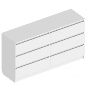 Комод с 6 ящиками 1400 "Бьянко" (Белый лофт) в Агрызе - agryz.ok-mebel.com | фото
