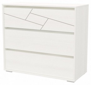 АДЕЛИНА Комод с тремя ящиками (белый рамух) в Агрызе - agryz.ok-mebel.com | фото