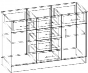 СОФИЯ Комод К1200 2Д (венге/дуб белфорт) в Агрызе - agryz.ok-mebel.com | фото 3