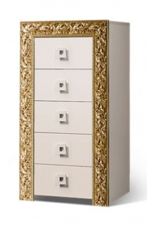 Комод (узкий) Тиффани Premium слоновая кость/золото (ТФКМ-2(П) в Агрызе - agryz.ok-mebel.com | фото