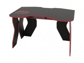 Компьютерный стол КЛ №9.0 (Черный/Красный) в Агрызе - agryz.ok-mebel.com | фото 1