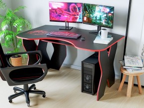 Компьютерный стол КЛ №9.0 (Черный/Красный) в Агрызе - agryz.ok-mebel.com | фото 3