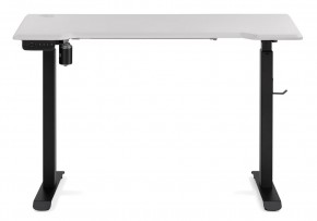 Компьютерный стол Маркос с механизмом подъема 120х75х75 белая шагрень / черный в Агрызе - agryz.ok-mebel.com | фото 3