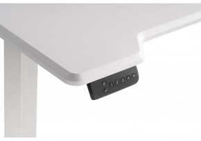 Компьютерный стол Маркос с механизмом подъема 120х75х75 белый / шагрень белая в Агрызе - agryz.ok-mebel.com | фото 7