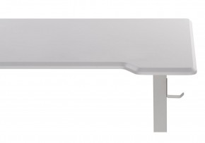 Компьютерный стол Маркос с механизмом подъема 120х75х75 белый / шагрень белая в Агрызе - agryz.ok-mebel.com | фото 8