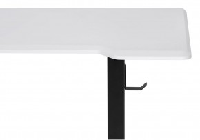 Компьютерный стол Маркос с механизмом подъема 140х80х75 белая шагрень / черный в Агрызе - agryz.ok-mebel.com | фото 6