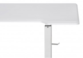 Компьютерный стол Маркос с механизмом подъема 140х80х75 белый / шагрень белая в Агрызе - agryz.ok-mebel.com | фото 8