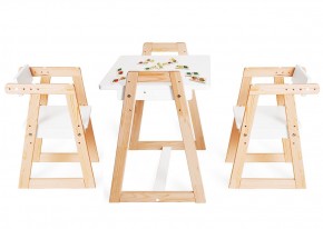 Комплект детской мебели стол и  два стула Я САМ "Лофт-Дуо" (Белый) в Агрызе - agryz.ok-mebel.com | фото