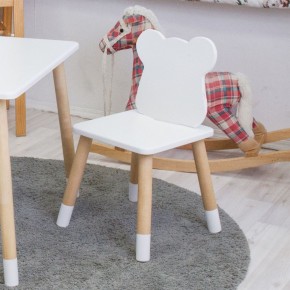 Комплект детской мебели стол и стул Мишутка (Белый/Белый/Береза) в Агрызе - agryz.ok-mebel.com | фото 3