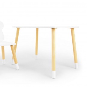 Комплект детской мебели стол и стул Звездочка (Белый/Белый/Береза) в Агрызе - agryz.ok-mebel.com | фото