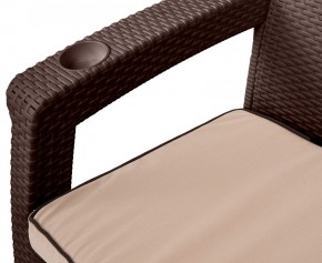 Комплект кресел Yalta Premium Double Seat (Ялта) шоколадный (+подушки под спину) в Агрызе - agryz.ok-mebel.com | фото 2