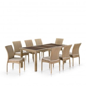 Комплект плетеной мебели T365/Y380B-W65 Light Brown (8+1) в Агрызе - agryz.ok-mebel.com | фото 1