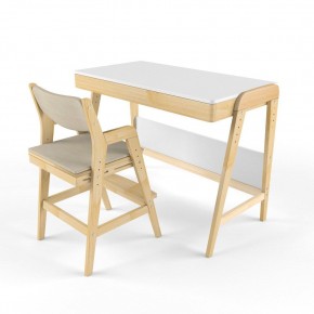 Комплект растущий стол и стул с чехлом 38 попугаев «Вуди» (Белый, Береза, Беж) в Агрызе - agryz.ok-mebel.com | фото