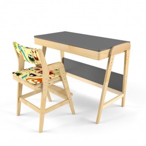Комплект растущий стол и стул с чехлом 38 попугаев «Вуди» (Серый, Береза, Монстры) в Агрызе - agryz.ok-mebel.com | фото
