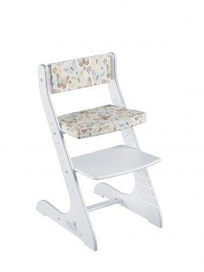 Комплект растущий стул и подушки Конёк Горбунёк Стандарт (Белый, Бабочки) в Агрызе - agryz.ok-mebel.com | фото