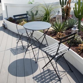 Комплект садовой мебели OTS-001R (стол + 2 стула) металл в Агрызе - agryz.ok-mebel.com | фото 2